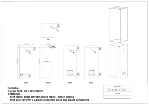 Serra indoor Dark Box 100x100x220cm - immagine 2